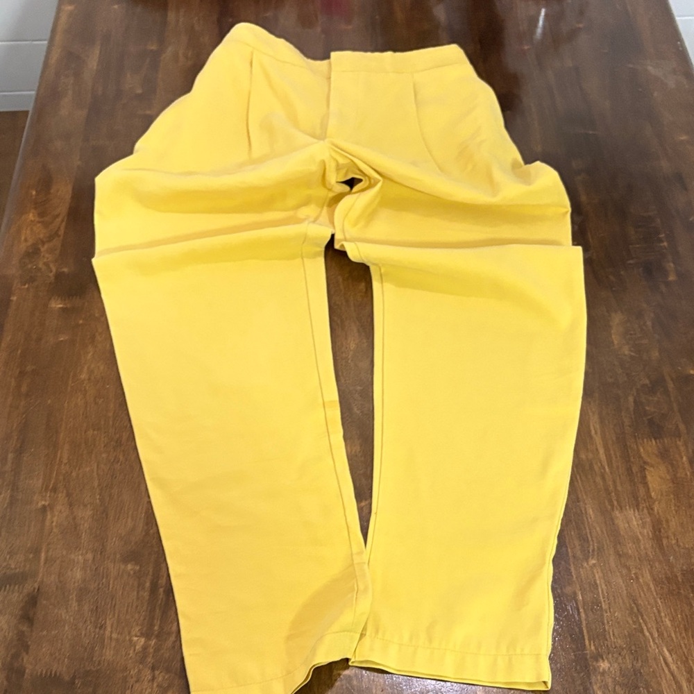 Zara Basic COLLECTION women’s Yellow Pants size Small